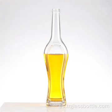 Botella de vidrio de whisky de tornillo de alta calidad
